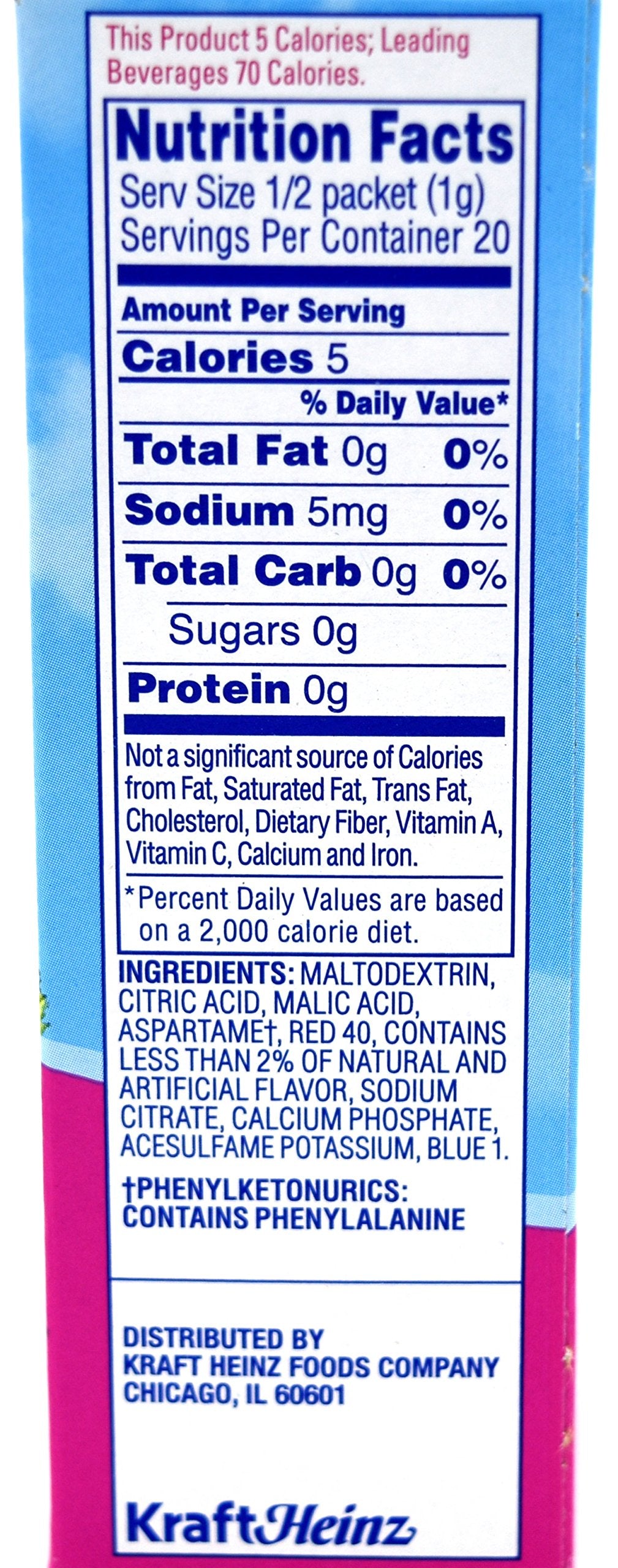 Crystal Light On The Go Raspberry Ice Drink Mix, 10-Packet Box (Pack Of 7)