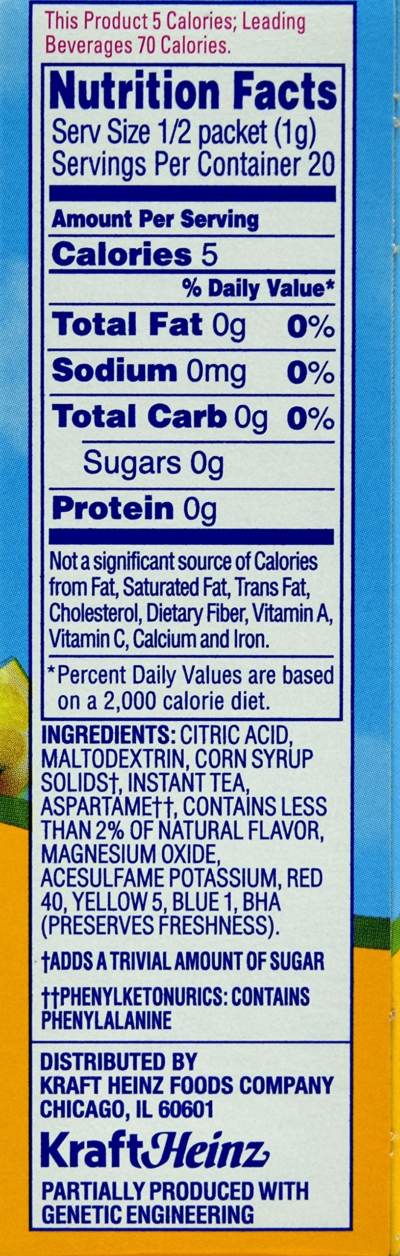 Crystal Light Lemon Iced Tea, 10 On-the-Go Packets (Pack of 4)