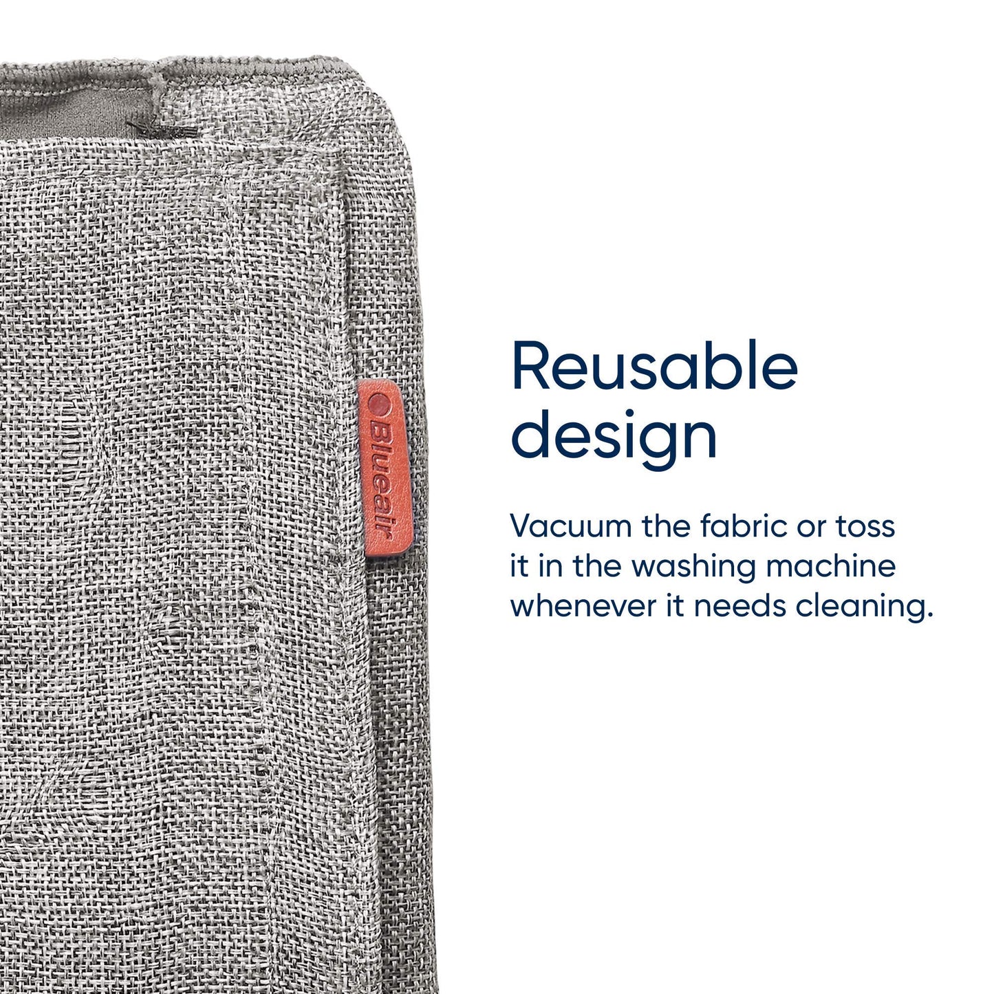 Blueair Blue Pure 411 Auto Light Gray Pre-Filter, Washable Fabric Traps Pollen, Pet Hair  Dust,Awinter Reed