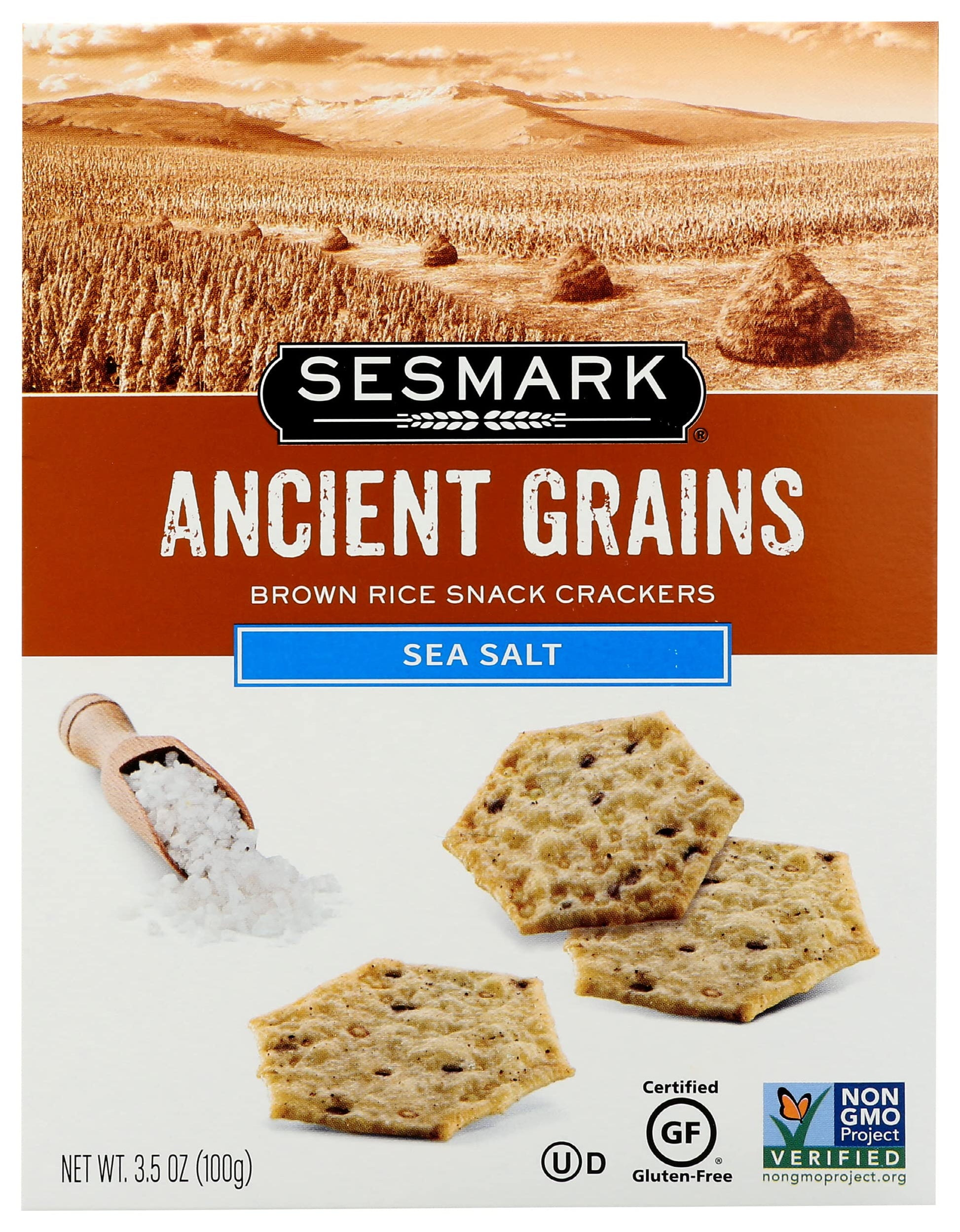 Sesmark  ers, Gluten Free, Sea Salt, 3.5000-ounces (Pack of6)