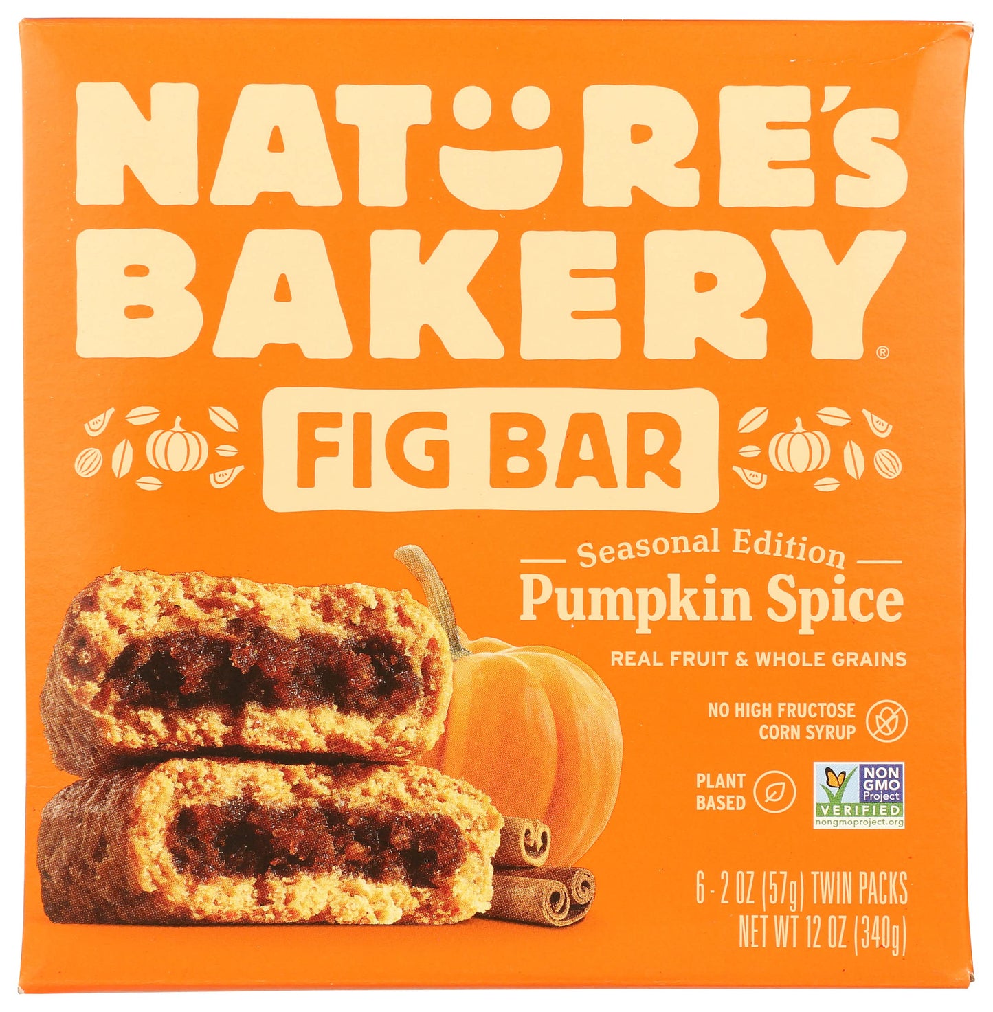 Natures Bakery Whole Wheat Fig Bar Pumpkin Spice Non Gmo 36 Count