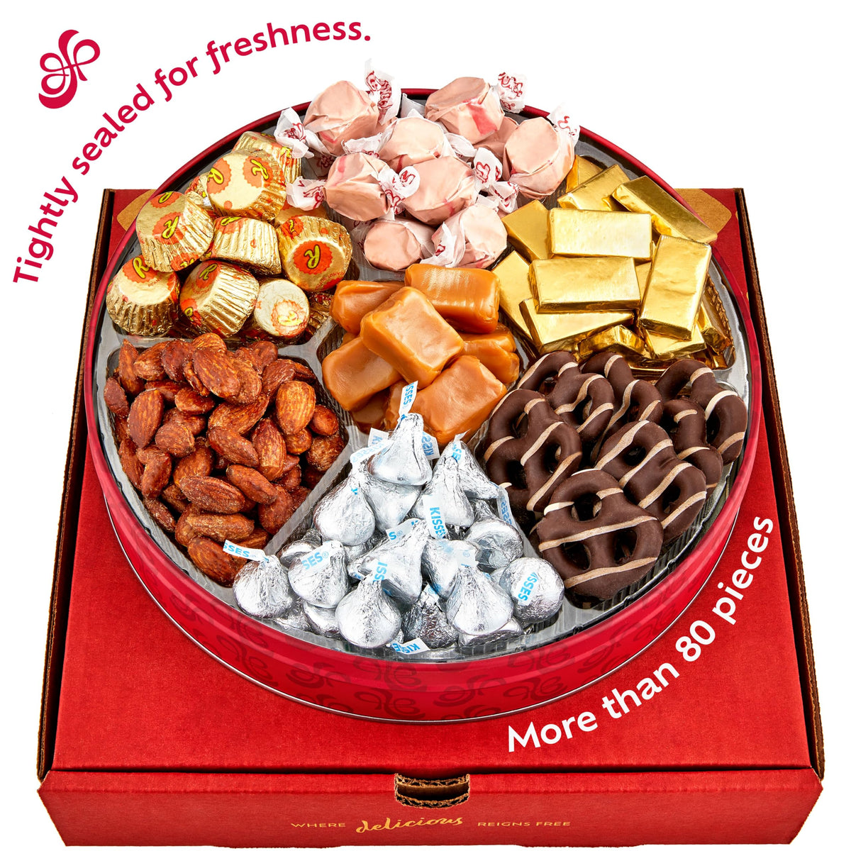 Gluten Free Palace Assorted Candy Gift Basket – Variety Of Nuts &   For Birthday, Thank You, Mature-Themeds, Men & Women