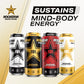 Rockstar Pure Zero Energy Drink, Tangerine Mango Guava Strawberry, 0 Sugar, 16 Fl Oz (Pack of 12)