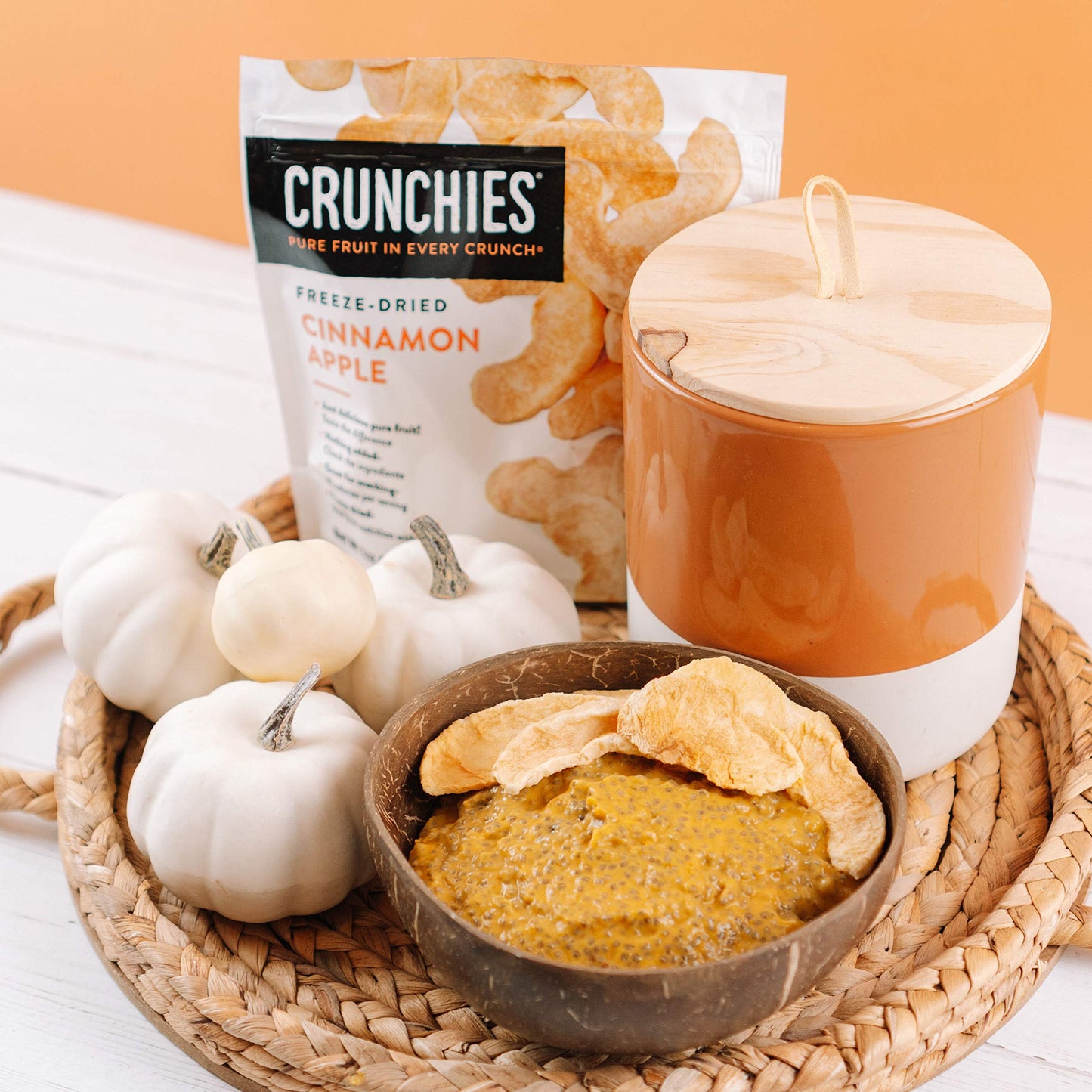 Crunchies Freeze-Dried Fruits, 100% All Natural Crispy Fruit, Non Gmo And Kosher, Resealable Freeze Dried Fruit Snack Packs, Pack Of 6 (Cinnamon Apple)