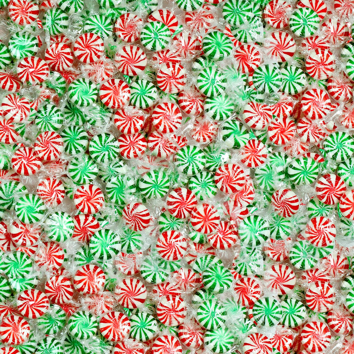 Christmas Starlight Mint Candy - 3 Pounds - Peppermint and Spearmint - Bulk Mints Hard Candy Individually Wrapped