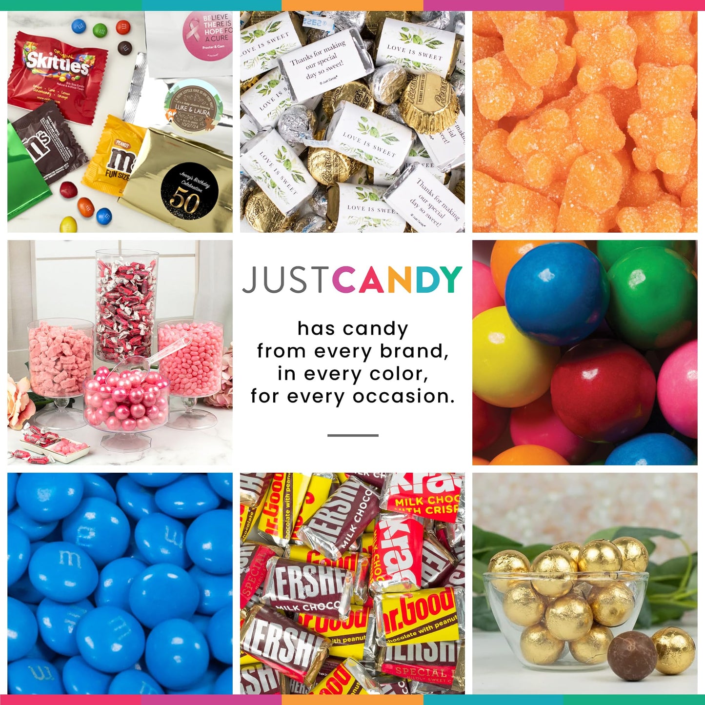 14lb+ Light Blue Candy Buffet Table Supplies - Deluxe (Serves 24-36)