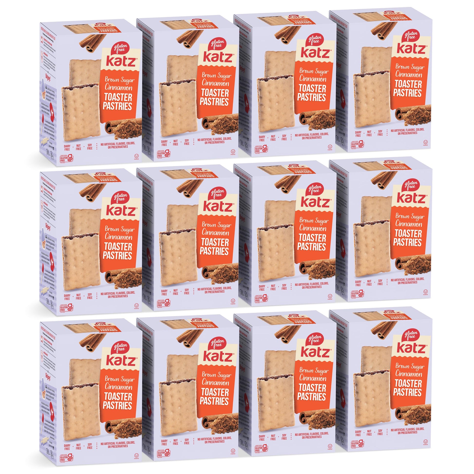 Katz Gluten Free Toaster Pastries. Cinnamon. Easy Breakfast Food Or Anytime Healthy Snacks For Adults & Kids. Gluten Free. Dairy