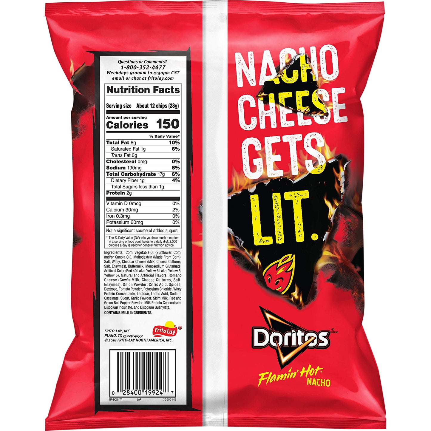 Doritos Flamin Hot Nacho, 9.75oz