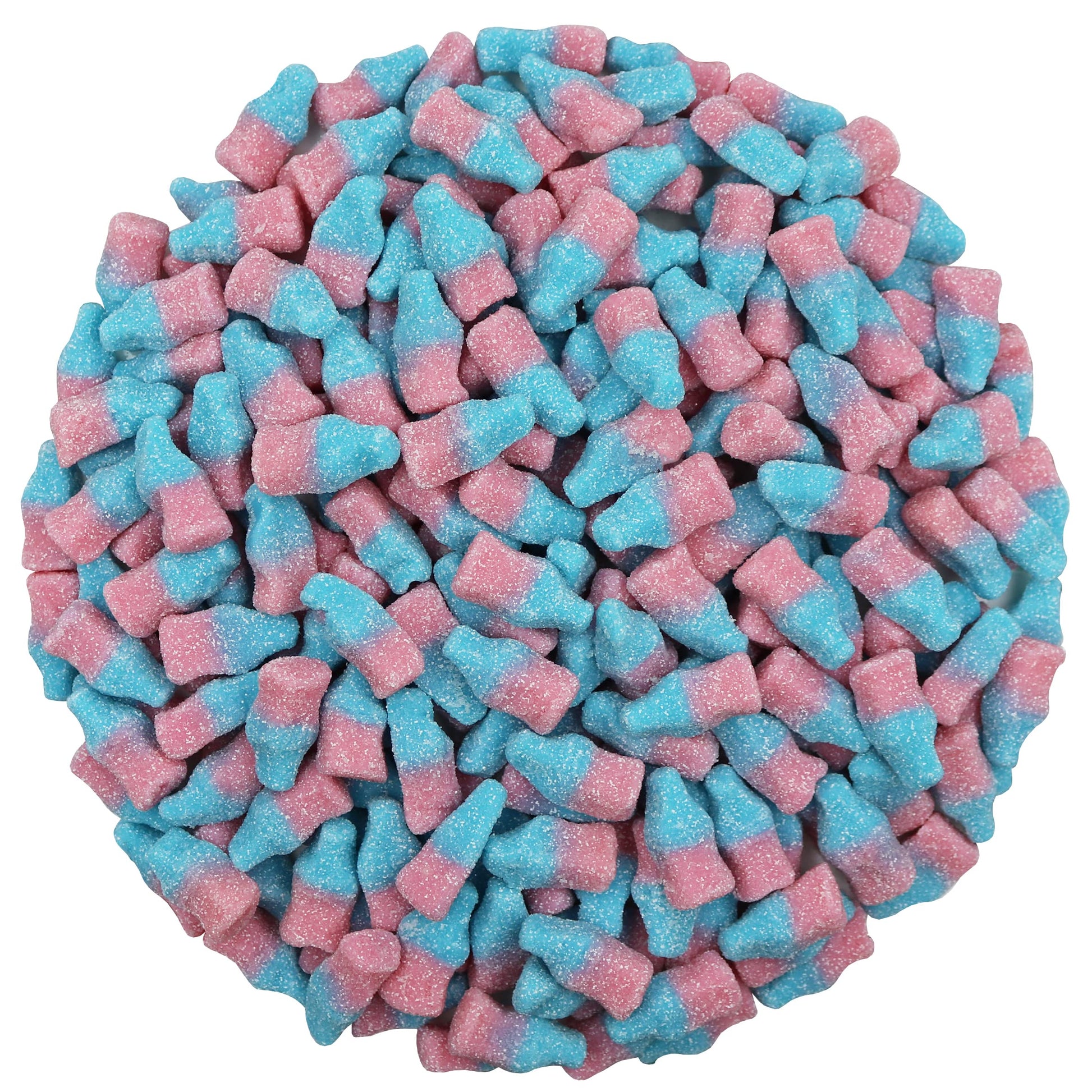 Smarty Stop Sour Cola Bottle Gummy Candy (3 Pound, Mini Bubble Gum)