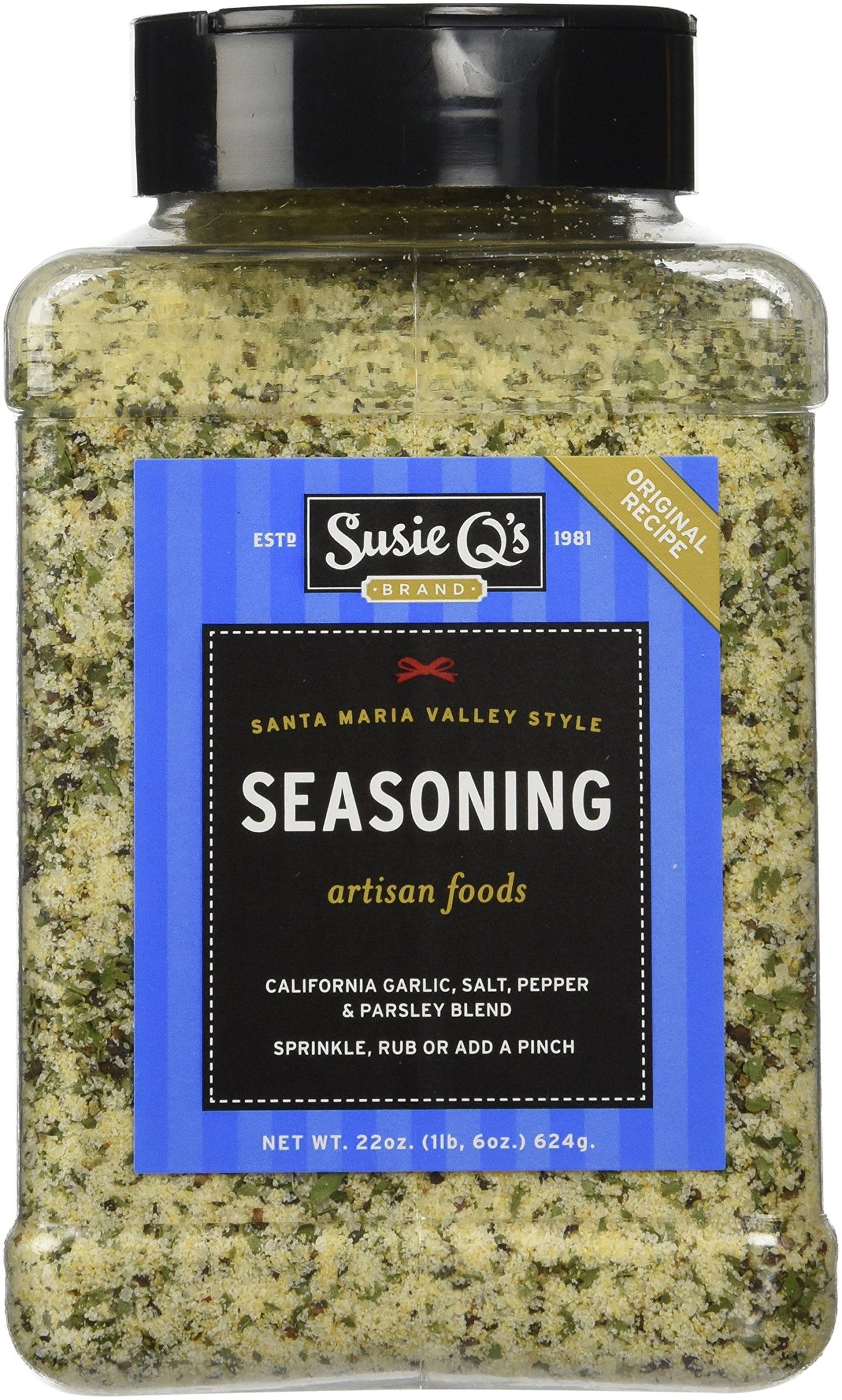 Susie Qs Original Santa Maria Style Seasoning, 22 Ounce, Model TS0417-A700ML-M1010