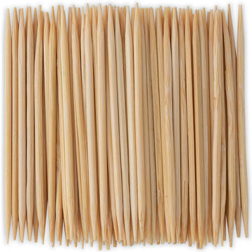 Blue Sky Toothpicks In Dispenser - 300 Premium Wooden Food Picks | Disposable & Eco-Friendly Design For Easy Party Snacking And Elegant Home Dining