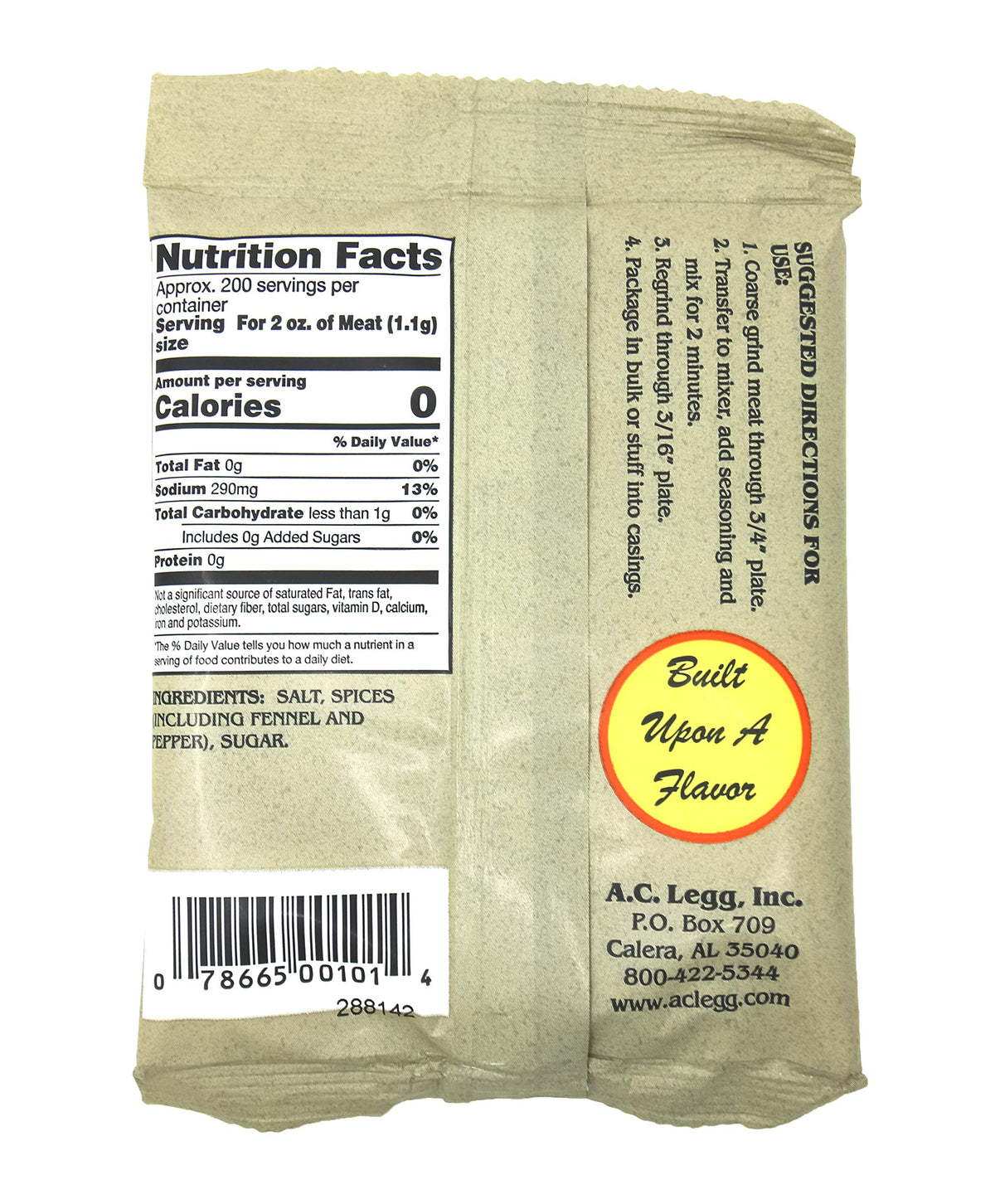 A.C. Legg Sweet Italian Sausage Seasoning - 2 Pack