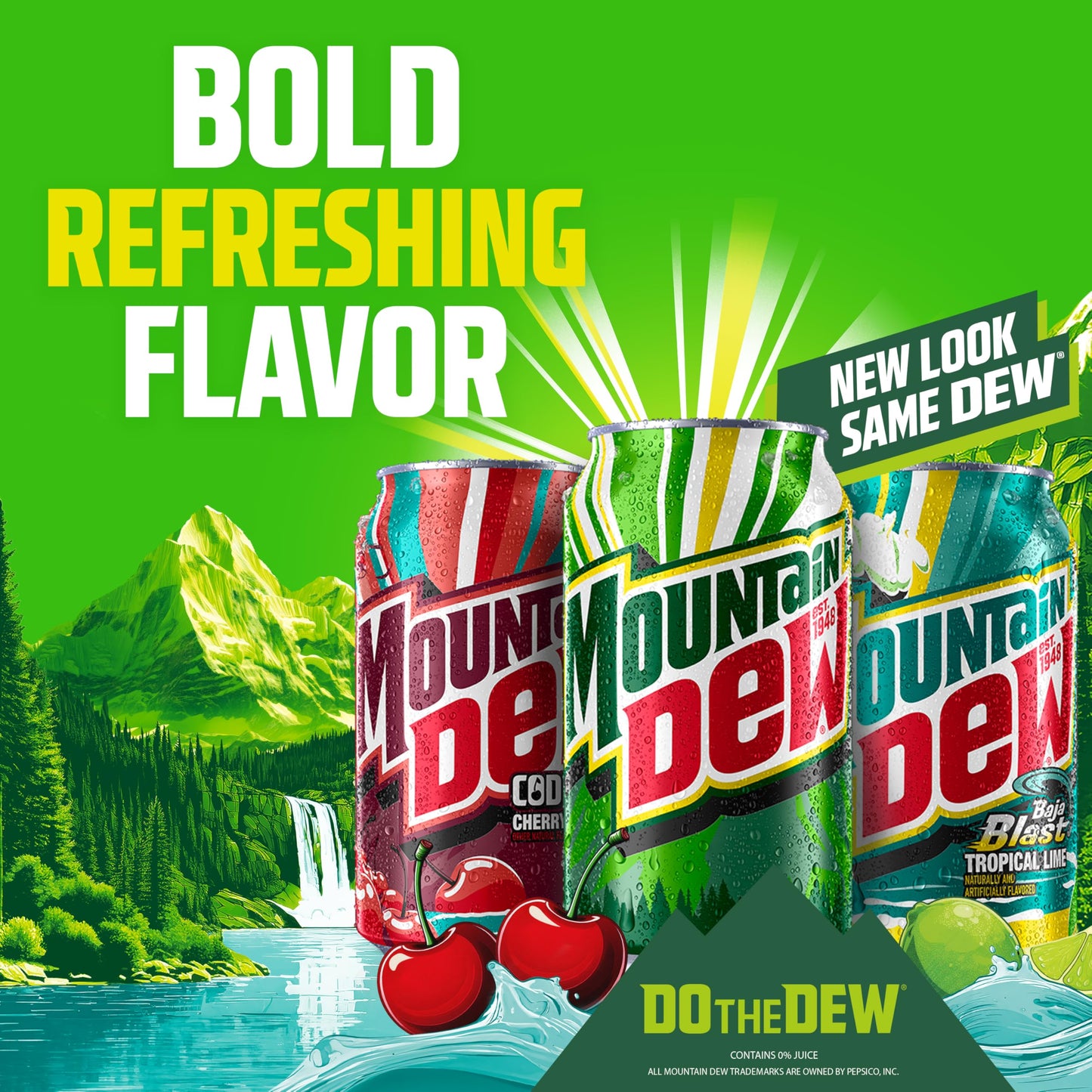 Mountain Dew Code Red Cherry, 12 Fl Oz Cans, 12 Pack