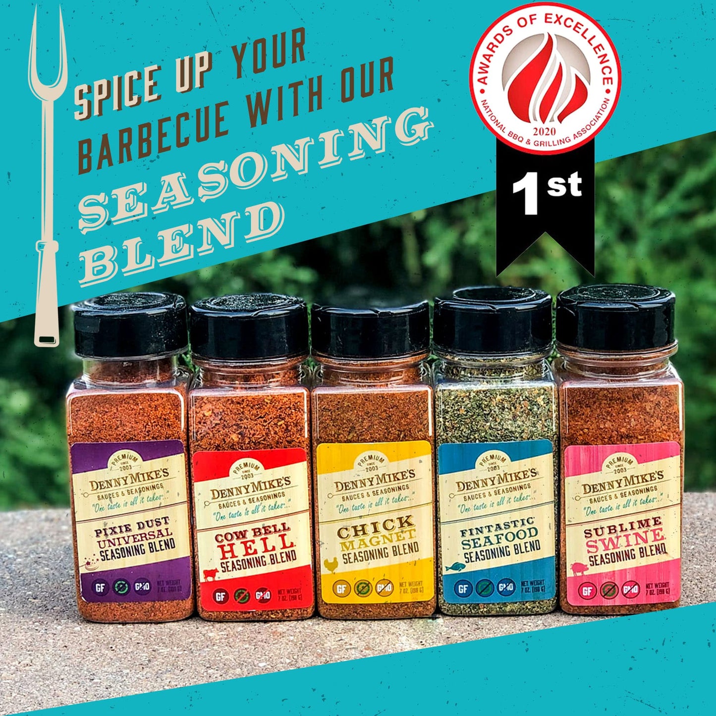 Dennymike’S Grill Seasoning Set, All Natural Spices And Seasonings, Bbq Rub For Cooking, Smoky Aroma, And Grilling, Low Sodium, Keto-Friendly, Gluten And Msg-Free, Bundle Pack Of 5