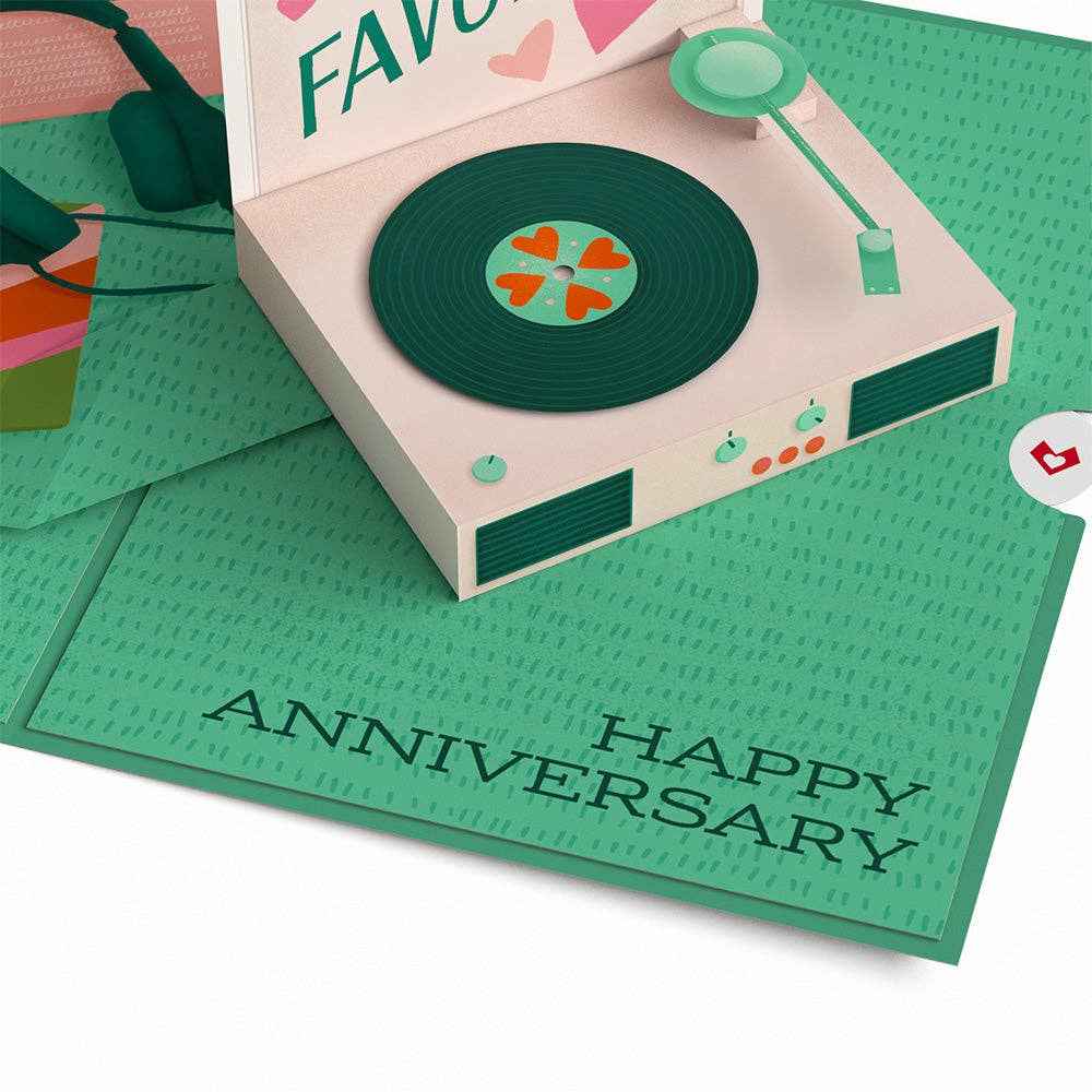 Just for the Record Anniversary 5''x7'' Card