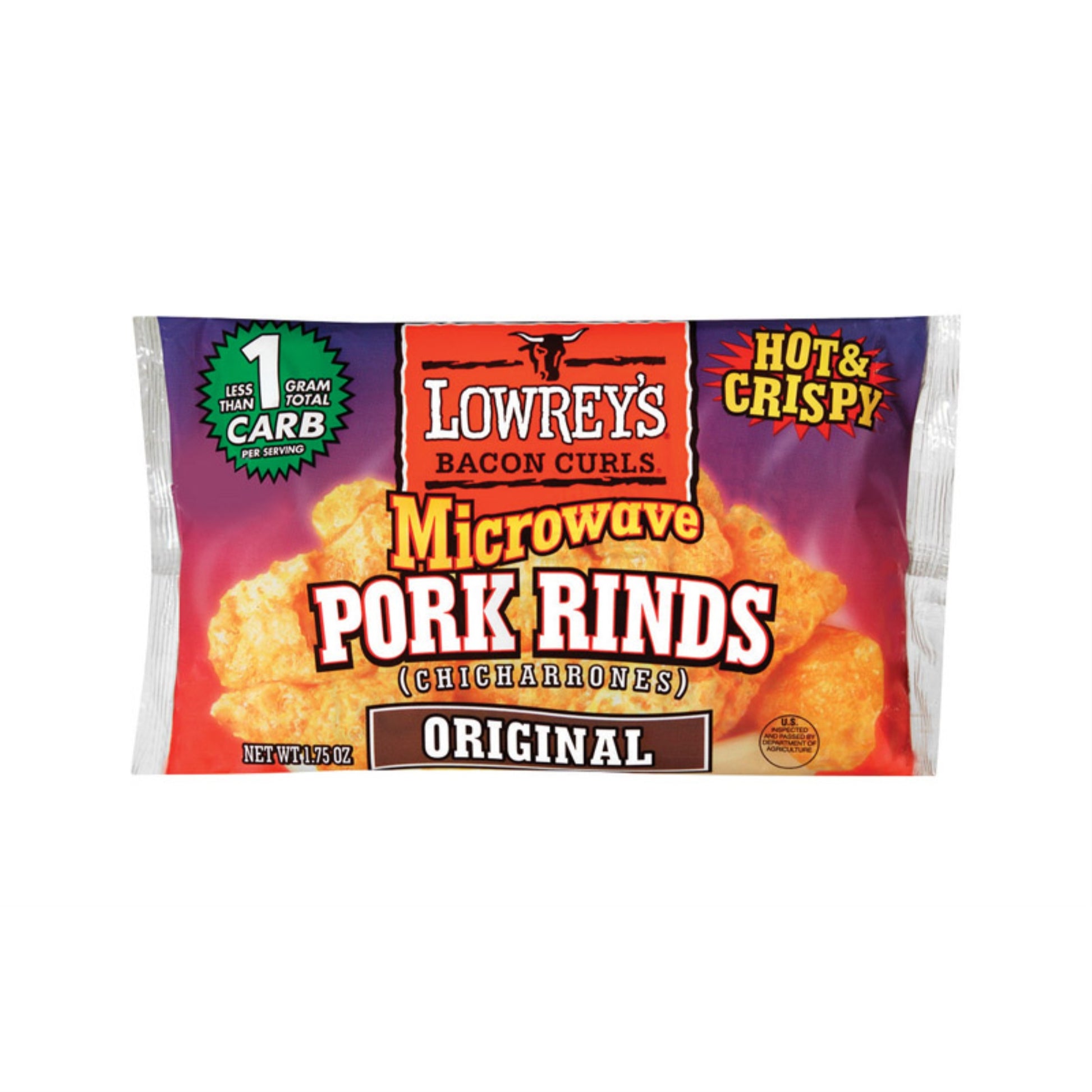 Pork Rinds Microwv1.75Oz (Pack Of 18)