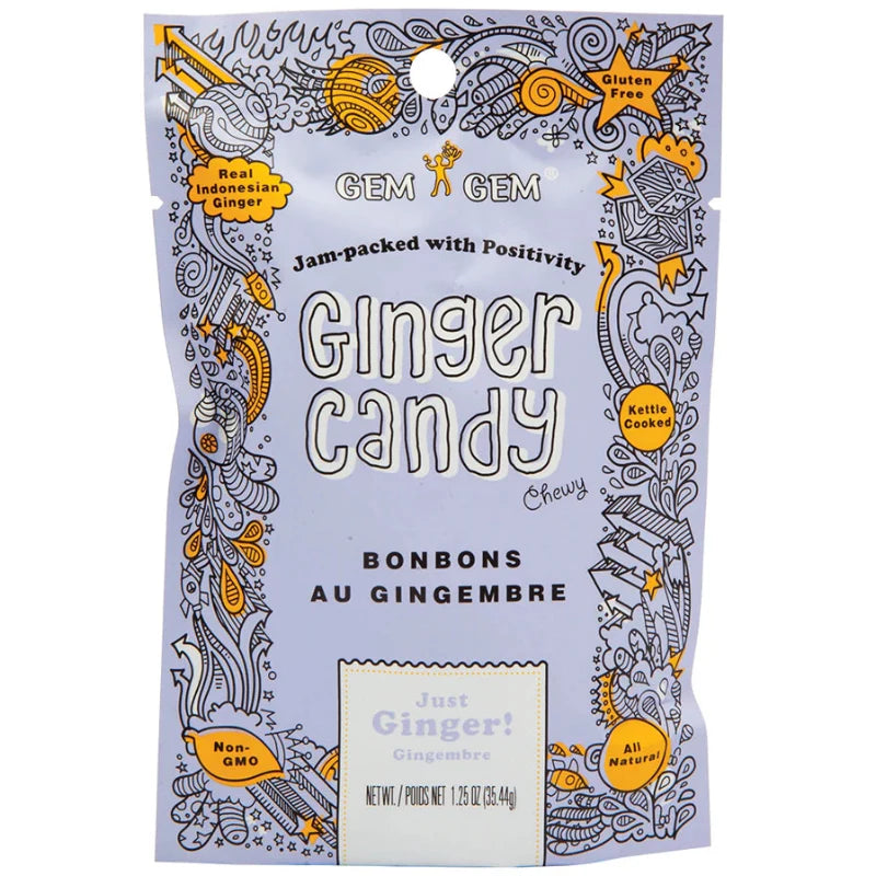 Gem Gem Ginger Chews Chewy Candy