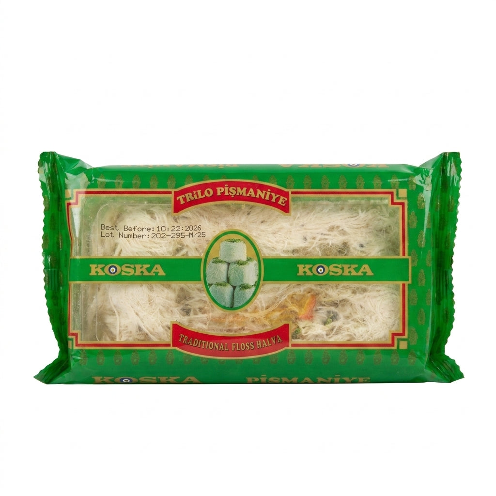 Koska Traditional Floss Halva 500g - Authentic Turkish Pismaniye