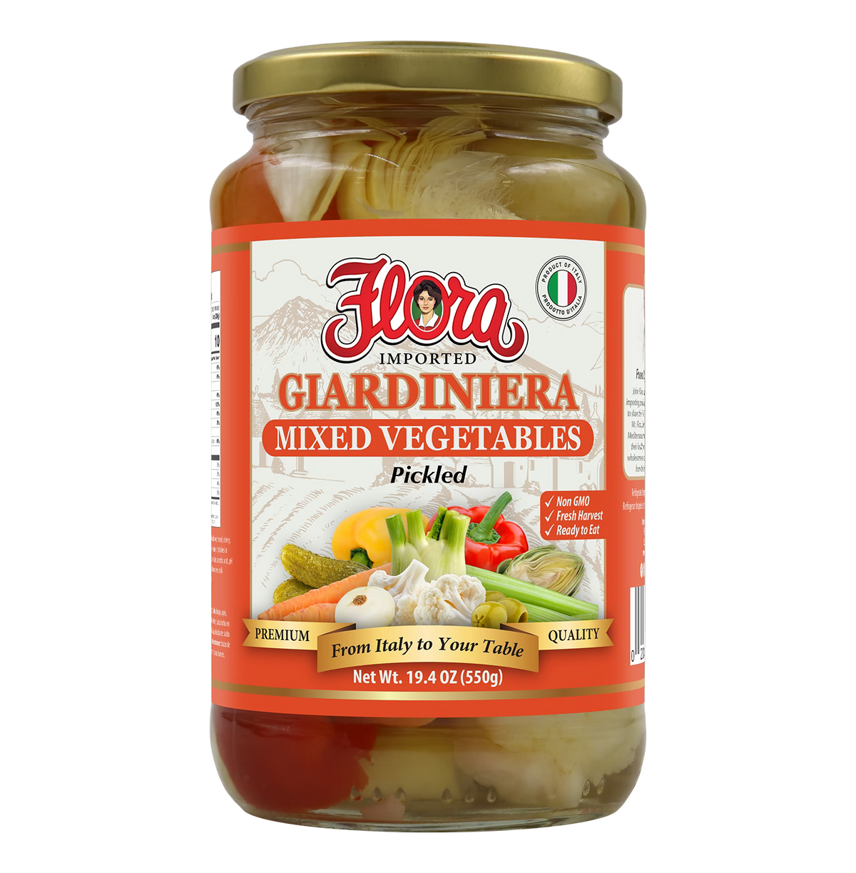 Giardiniera - Mixed Vegetables Pickled - 19.4 oz