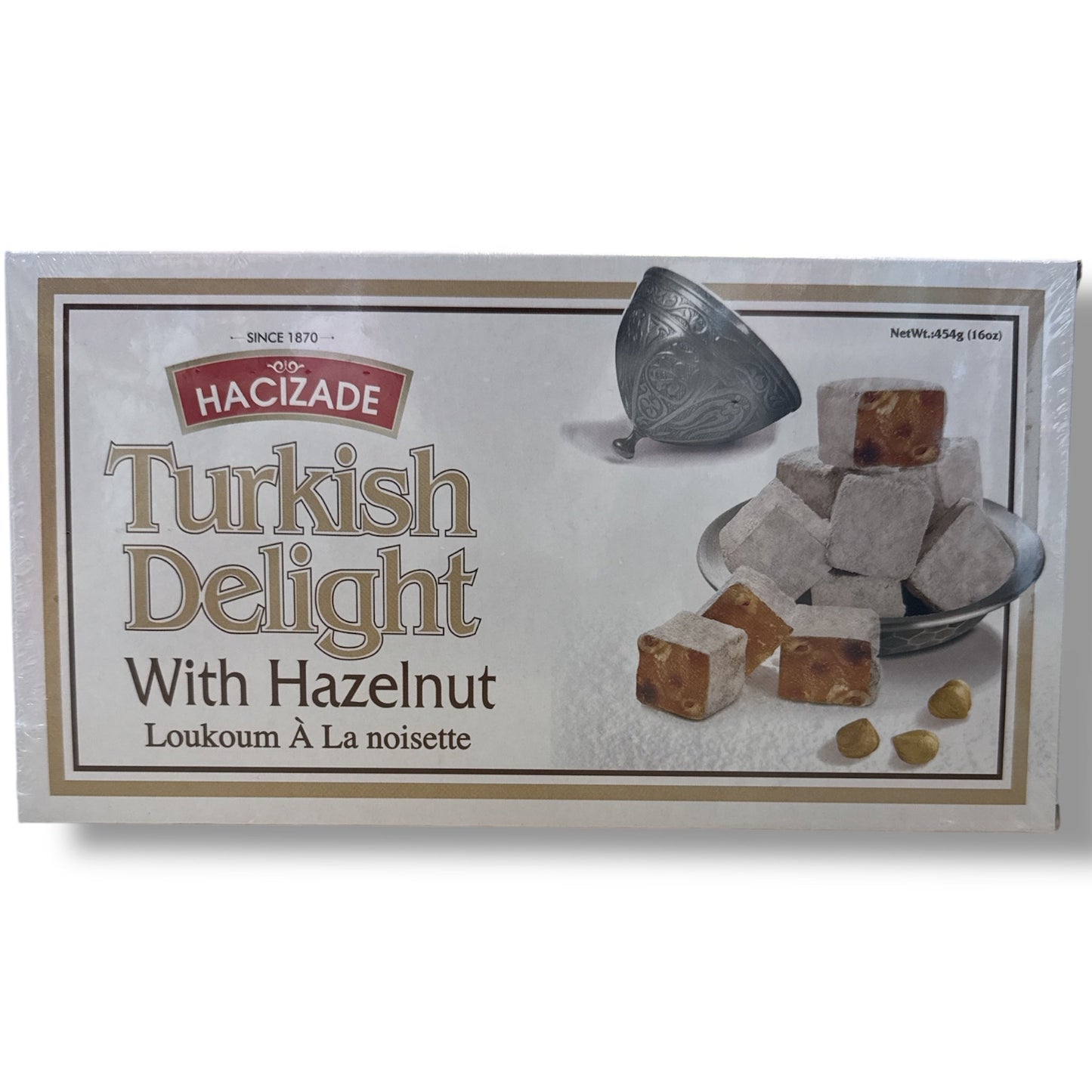 HazerBaba Turkish Delight With Hazelnut – Authentic Middle Eastern Sweet