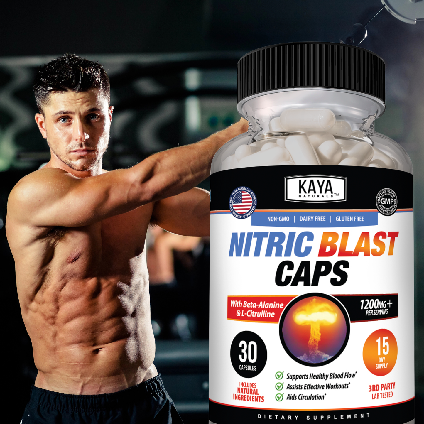 Nitric Blast - Pre-workout Capsules