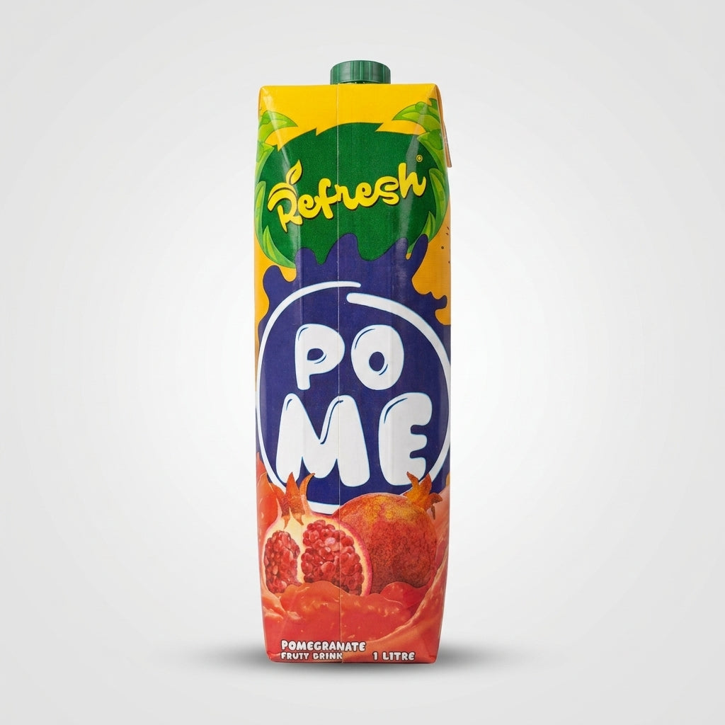 Refresh Pomegranate Fruit Drink 1 Litre - Premium Middle Eastern Juice