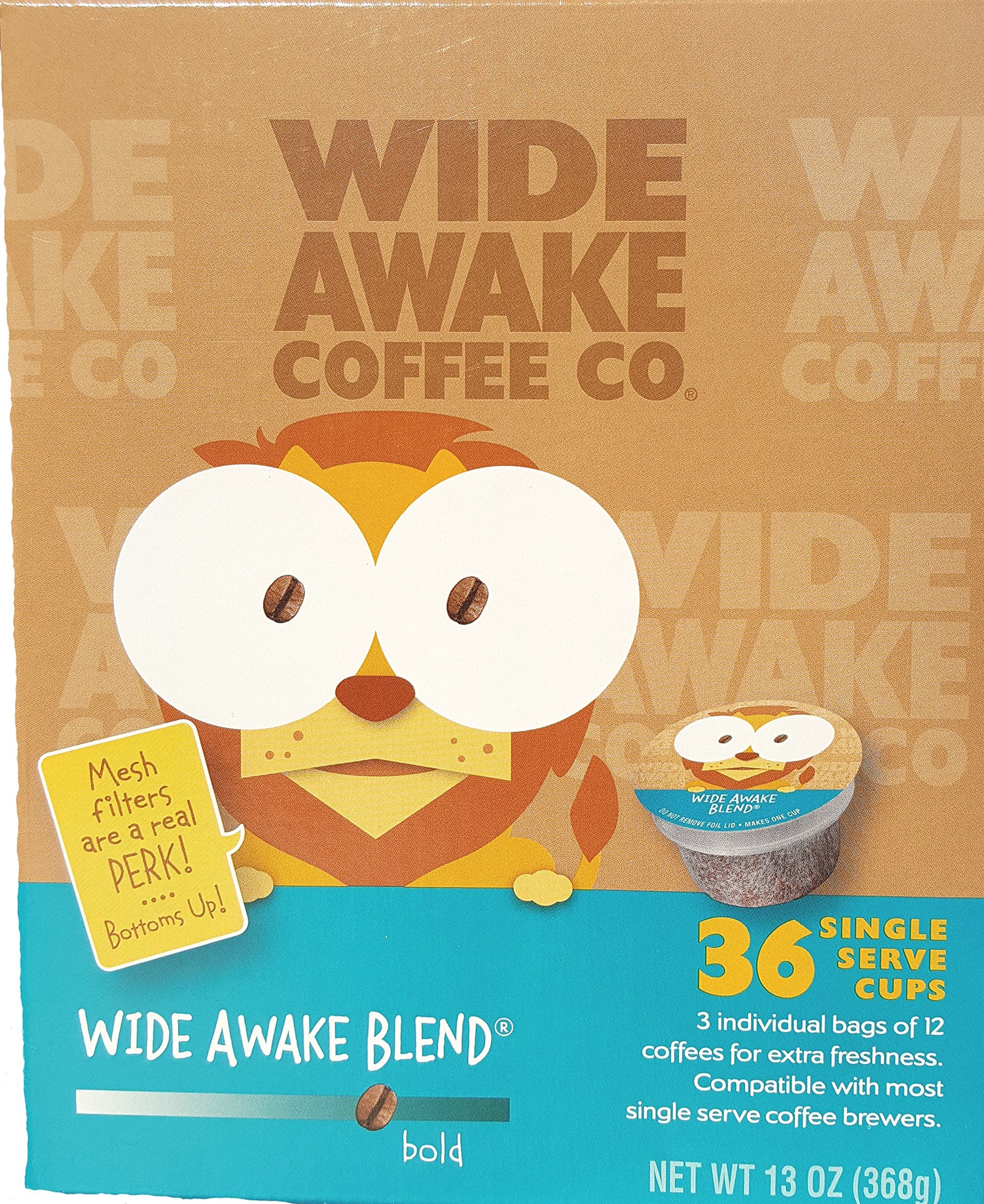 Wide Awake Coffee Wide Awake Blend Single Serve Cups 36 Count
