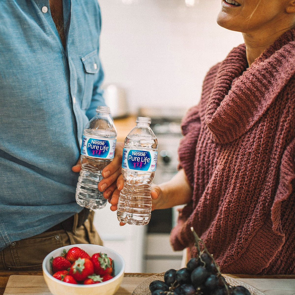 Pure Life, Purified Water, 16.9 Fl Oz, Plastic Bottled Water, 24 Pack
