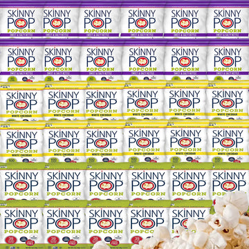 Skinny Pop Popcorn Individual Bags Variety Pack By Bussin Boxes (35 Count)