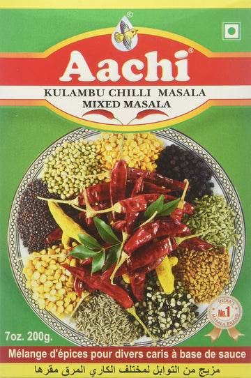 Aachi Kulambu Chilly Masala Mixed Masala 7 Oz, 200 Gm