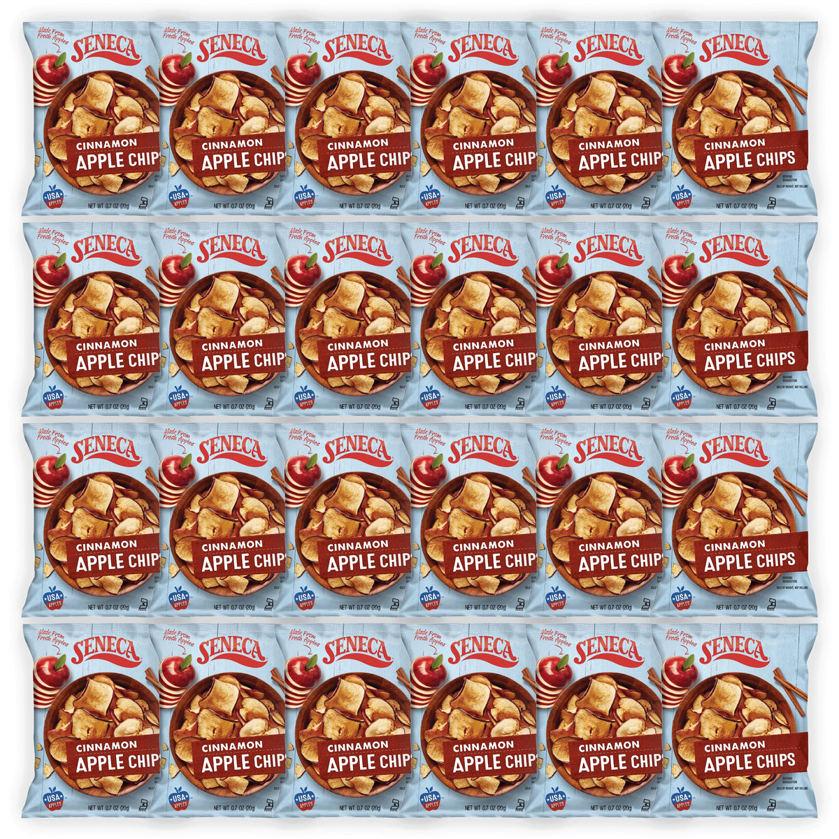 Seneca Cinnamon Apple Chips | Made From Fresh Apples | 100% Red Delicious Apples | Yakima Valley Orchards | Real Cinnamon | Cris