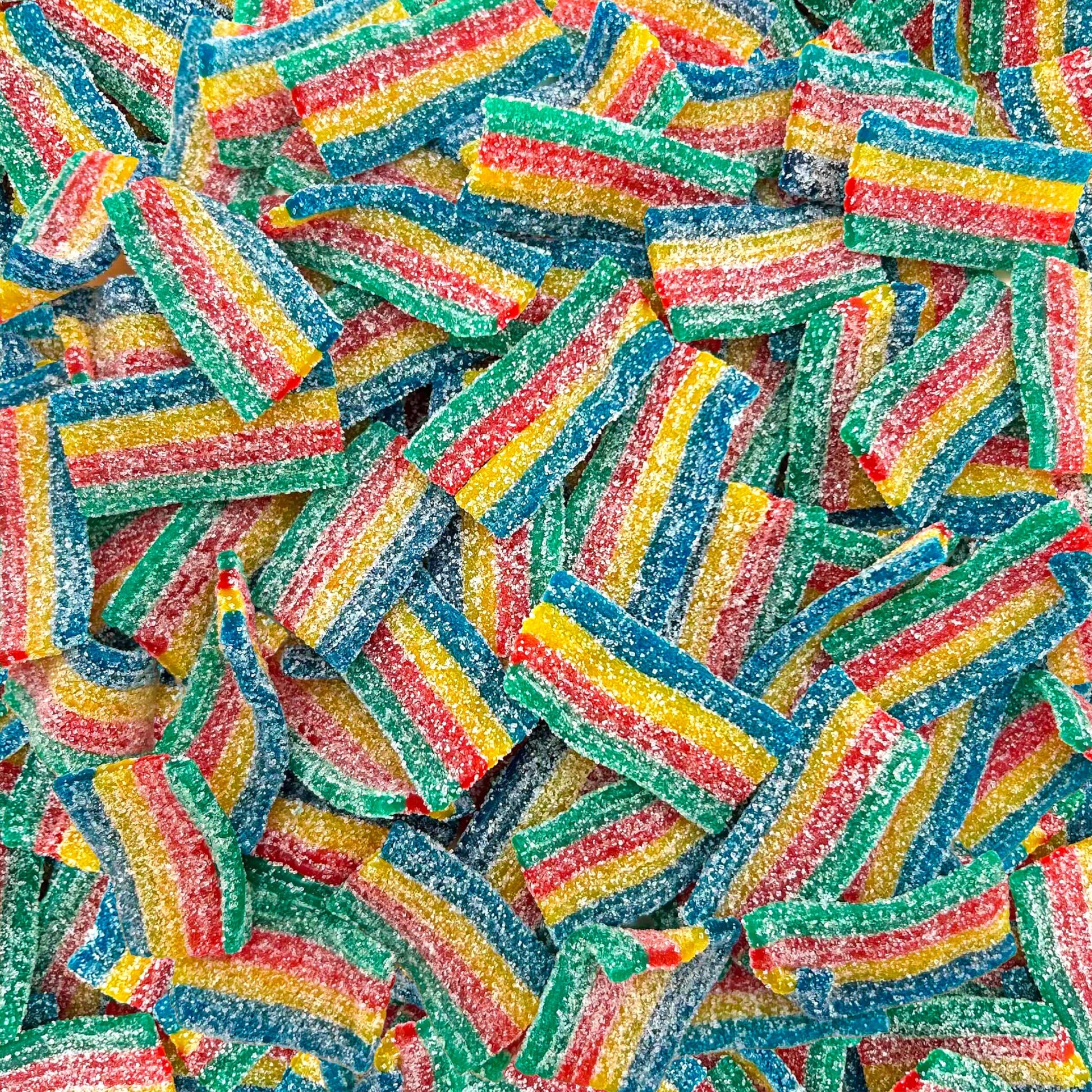 SourZap Sour Belts | 8-Ounce Pack | Bite-Size Gummy Candy | Assorted Fruit Flavors
