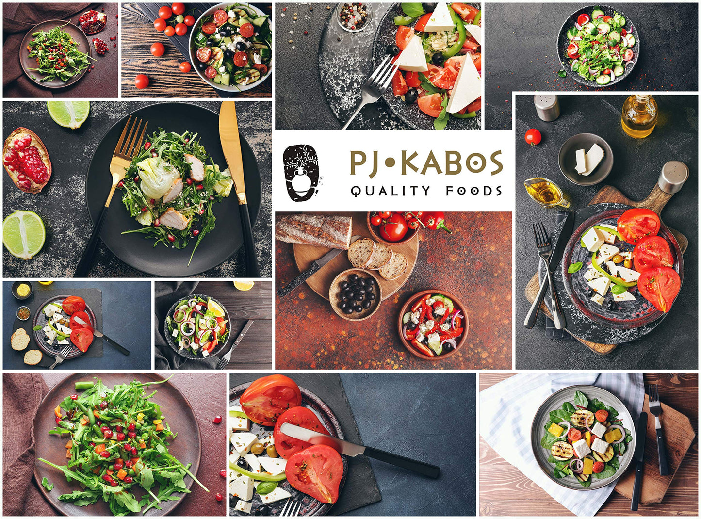 P.J. KABOS Everyday Greek Extra Virgin Olive Oil, Cold Extracted, 16.9 oz Tin, Kosher, Koroneiki Variety