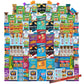 Foxy Fane 90-Count Holiday Gift Box - 90 Healthy Snacks & Treats - Perfect Variety Pack for Easter - Great for Family, Friends &