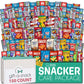 Gift A Snack - Halloween Trick Or Treats Snack Box Care Package Variety Pack + Greeting Card (150 Count) Birthday Sweet Treats G