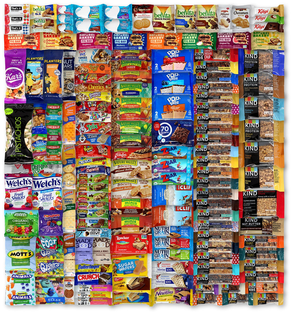 Niro Gift Basket Assortment | Ultimate Snack Variety Pack- 50 Count Bar And Snack Variety