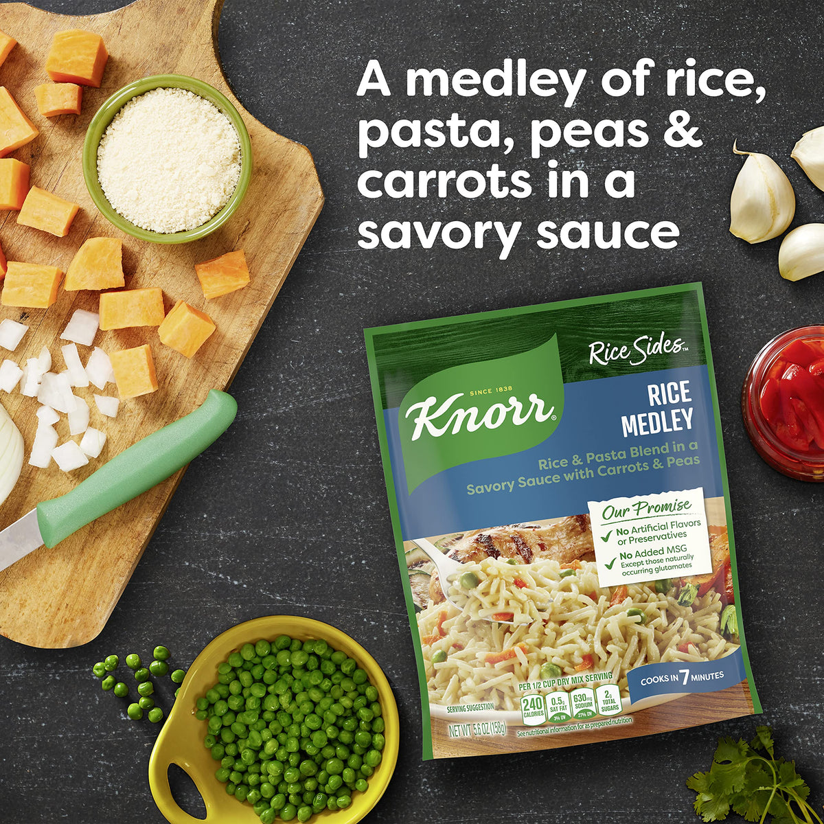 Knorr Rice Side Dish, Medley, 5.6 oz (Pack of 16)