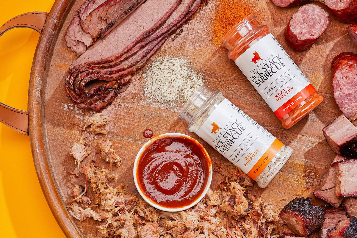 Fiorellas Jack Stack Barbecue All Purpose Dry Rub Seasoning 3 Pack - 7oz Each for Chicken, Beef, Ribs, Vegetables, Seafood