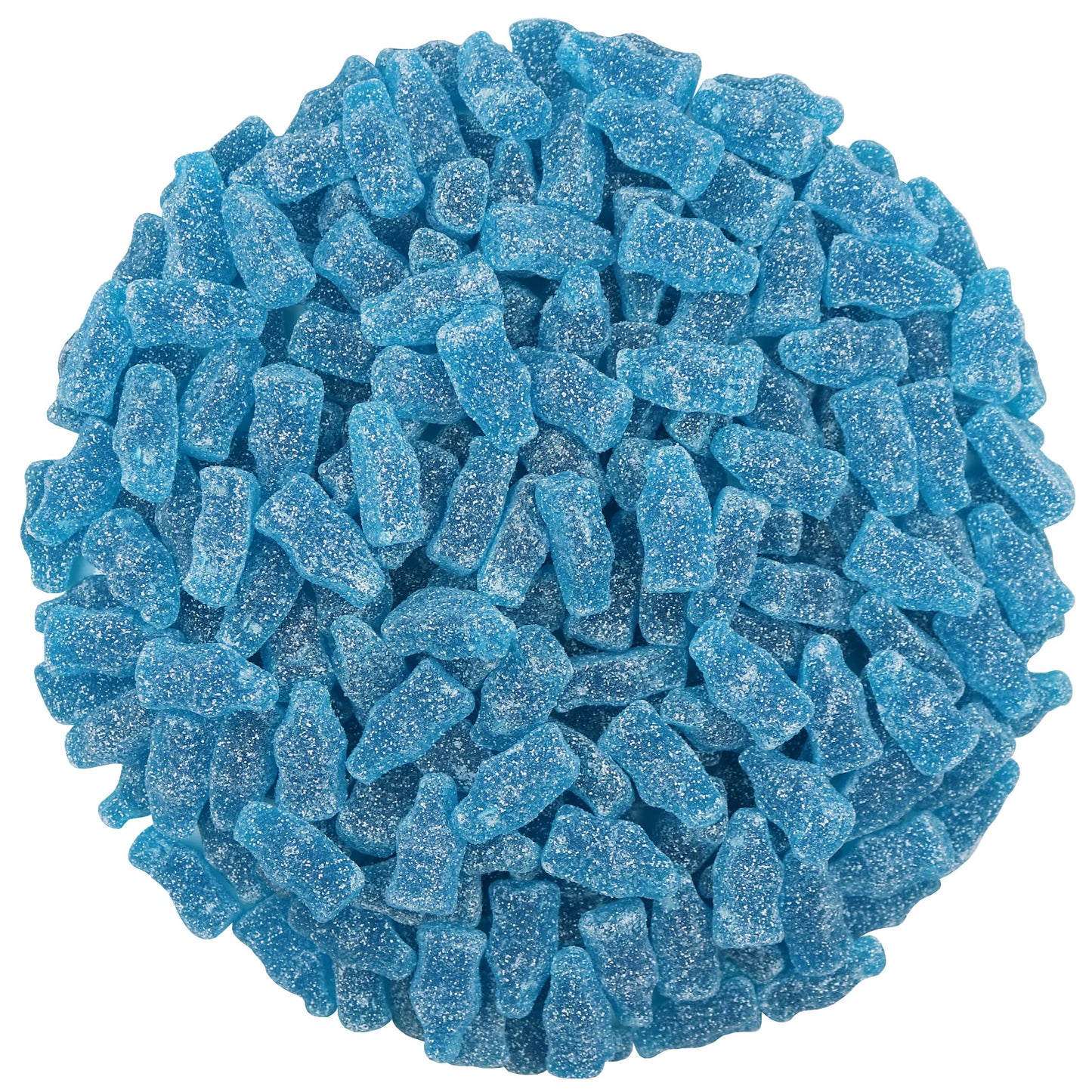 Smarty Stop Sour Cola Bottle Gummy Candy (2 Pound, Mini Blue Raspberry)