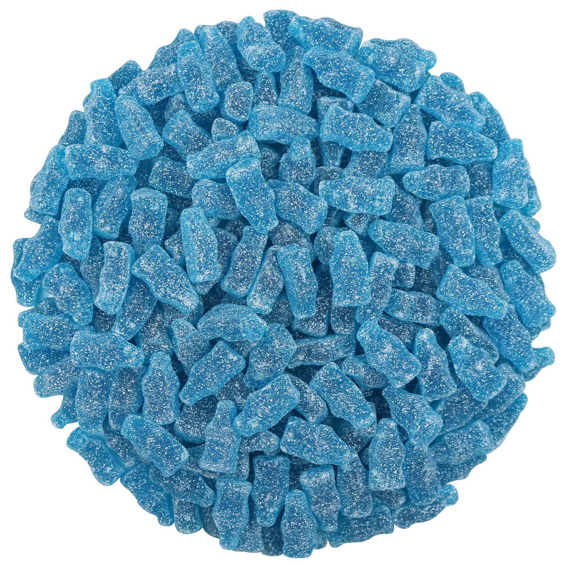Smarty Stop Sour Cola Bottle Gummy Candy (2 Pound, Mini Blue Raspberry)
