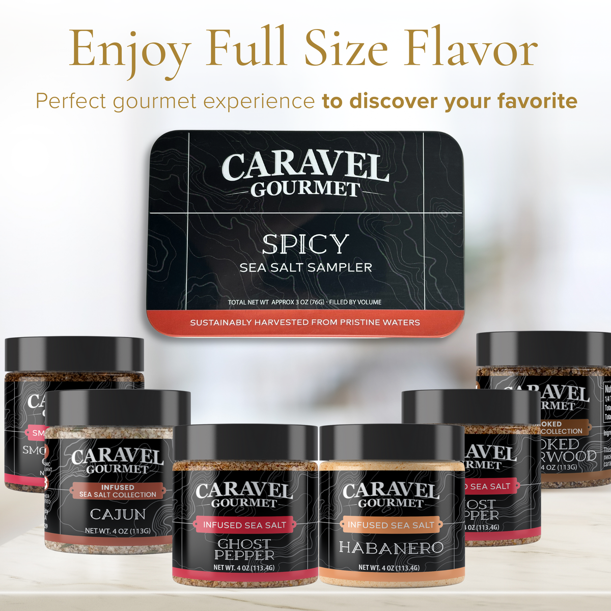 Gourmet Spicy Sea Salt Sampler