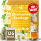 Chamomile Tea Bags, 100% Natural Chamomile, Freshly Picked, Naturally Dried Chamomile, Hand-made, Biodegradable Tea Bag