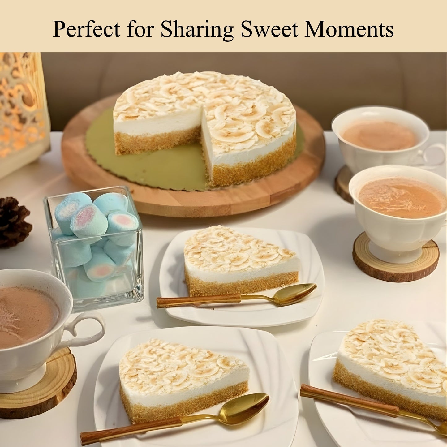 Andy Anand Sugar-Free Coconut Lemon Cake 2.8 Lb | Real Lemon Ganache & Shredded Coconut | Stevia Sweetened | Keto & Diabetic-Friendly | Freshly Baked to Order, Never Frozen