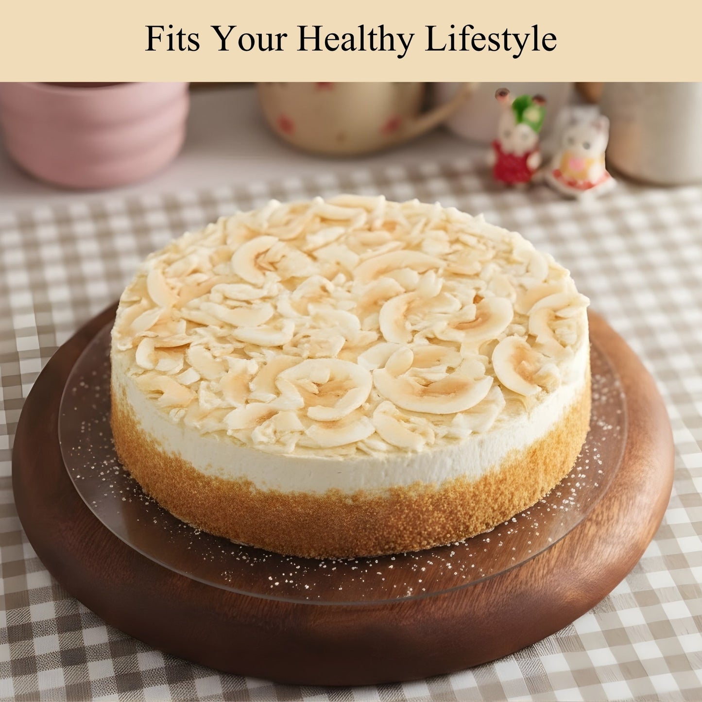 Andy Anand Sugar-Free Coconut Lemon Cake 2.8 Lb | Real Lemon Ganache & Shredded Coconut | Stevia Sweetened | Keto & Diabetic-Friendly | Freshly Baked to Order, Never Frozen