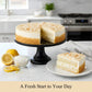Andy Anand Lemon Coconut Cake, 9-Inch, 2.9 lb – Vegan Gluten-Free & Dairy-Free, Fresh Meyer Lemon & Toasted Coconut, Birthday & Holiday Gift