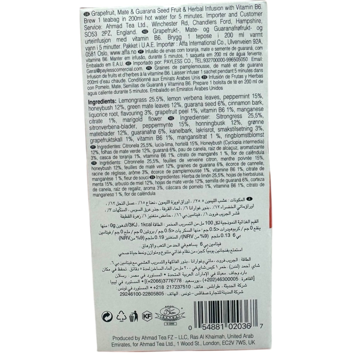 Ahmad Tea Energy Herbal Tea