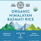 Himalayan Basmati Rice Aged 2 Years, Certified Organic - 2 lbs