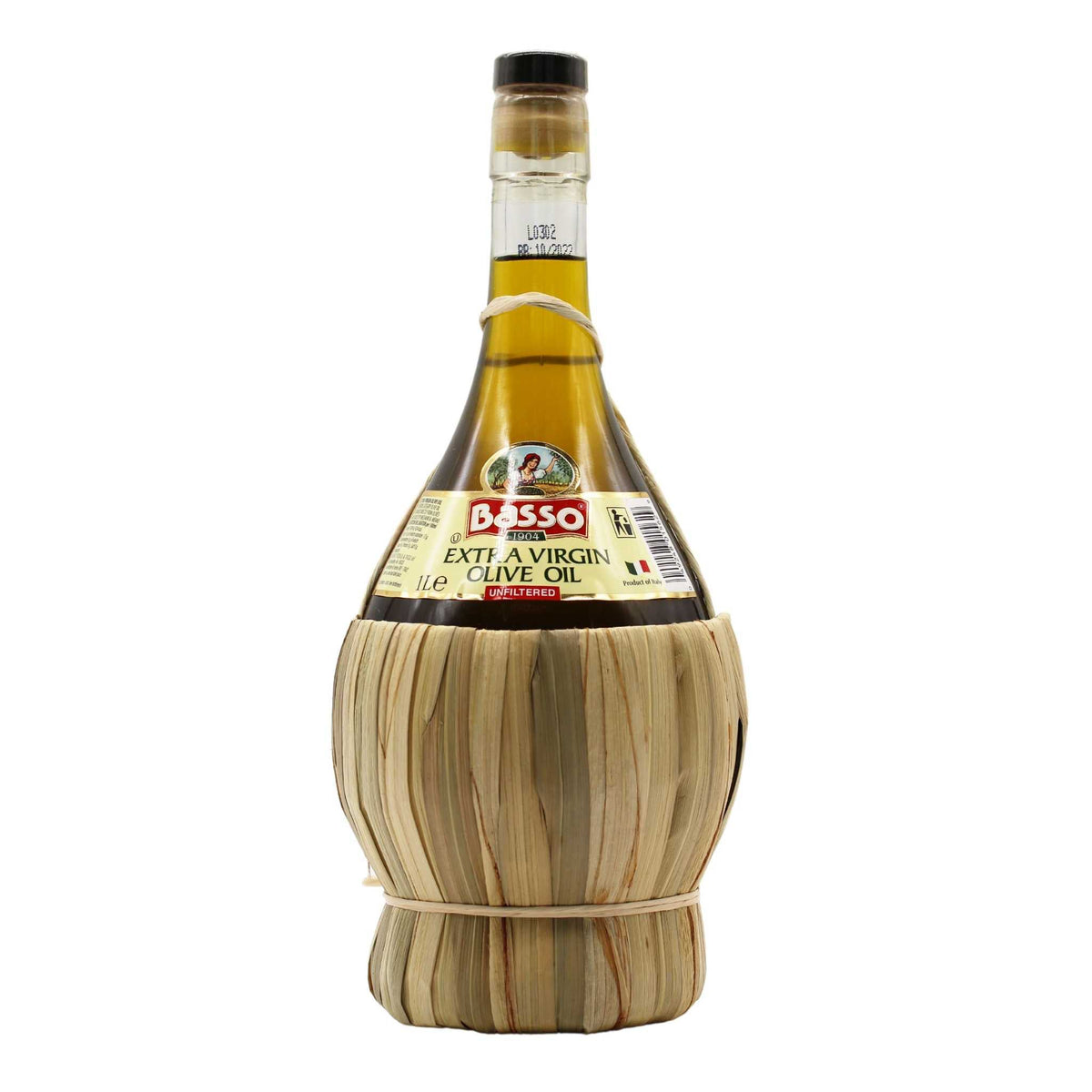 Basso 1904 Unfiltered “First Cold Pressed” Extra Virgin Olive Oil – 1 L (33.8 fl oz)