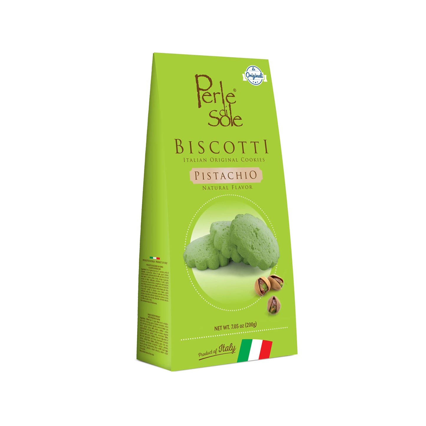 Perle di Sole Pistachio Shortbread Cookies — Italian Biscotti (7 oz / 200g)