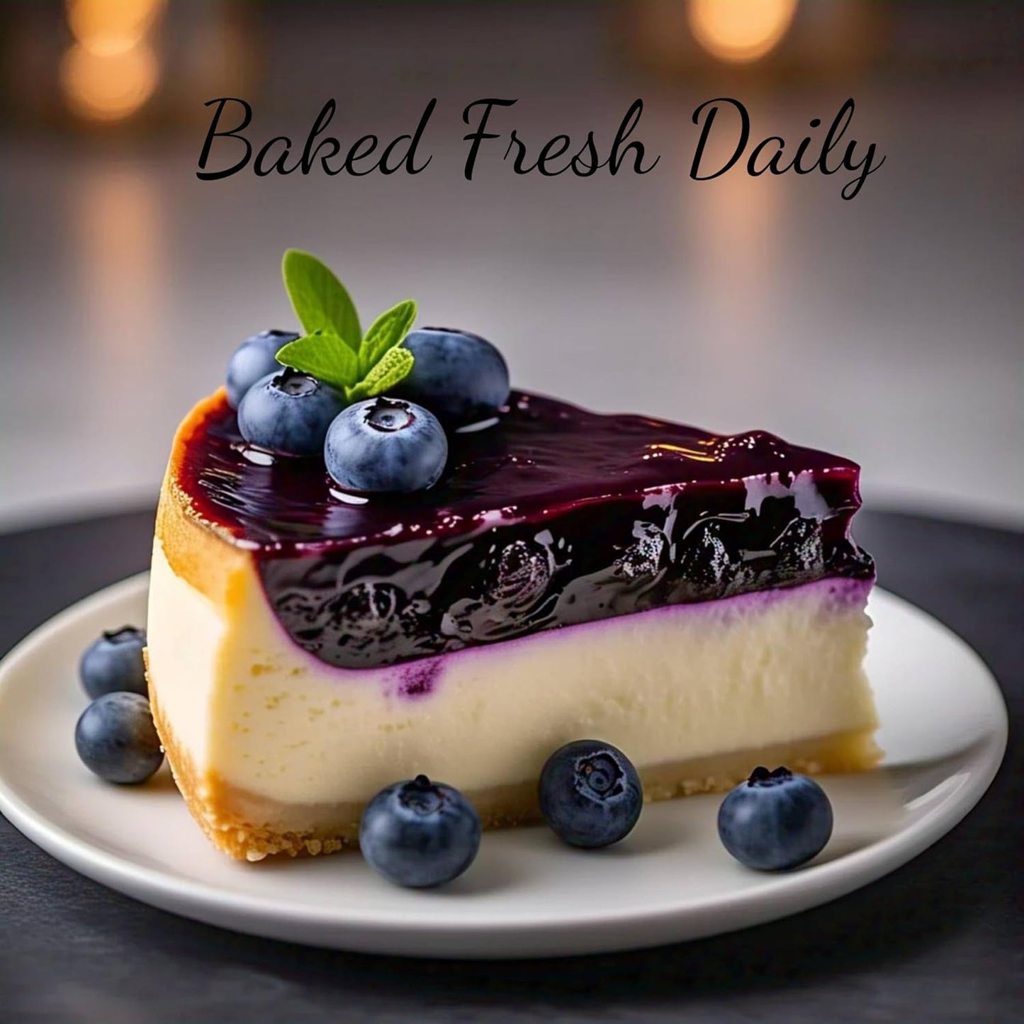 Andy Anand Sugar-Free Gluten-Free Blueberry Cake, 2.5 lb – Keto & Diabetic-Friendly, Real Blueberries, Birthday & Holiday Gift